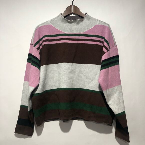 Anthropologie Maeve Carys Mockneck Sweater Multicolor Size M - Picture 5 of 9